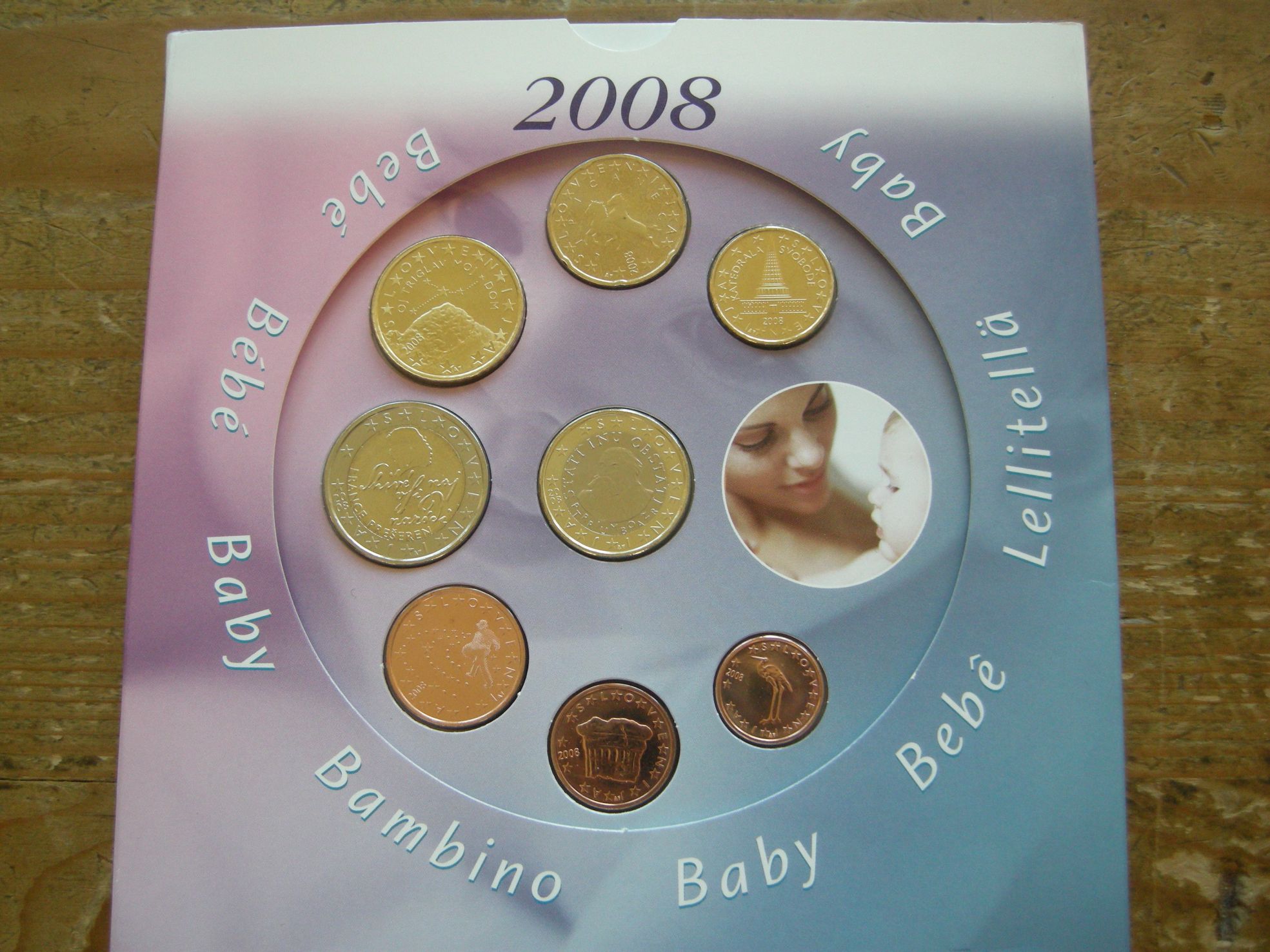 (afbeelding voor) Baby set Slovenië 2008 BU uitgave De Ruiter